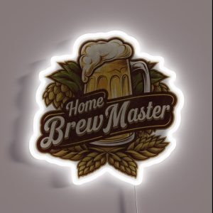 Home Brew Master Brewing Craft Beer Festival Lover RGB Neon Sign
