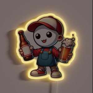 Home Brewing Homebrew Character Craft Beer Hobby Brewer Gift RGB Neon Sign