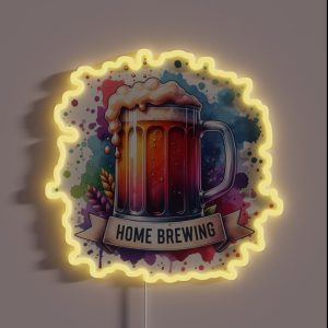 Home Brewing Homebrew Colorful Craft Beer Hobby Brewer Gift RGB Neon Sign