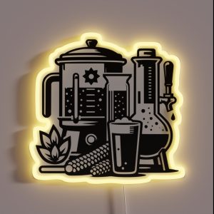 Home Brewing Homebrew Craft Beer Hobby Brewer Gift RGB Neon Sign