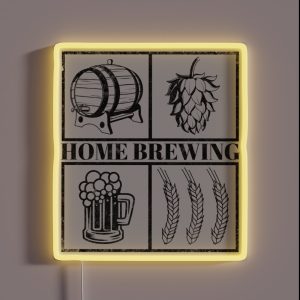 Home Brewing Homebrew Craft Beer Hobby Brewer Gift RGB Neon Sign