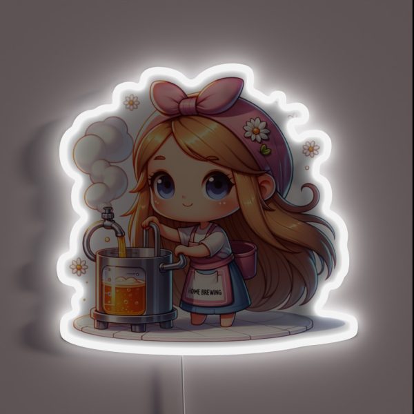 Home Brewing Homebrew Cute Craft Beer Hobby RGB Neon Sign
