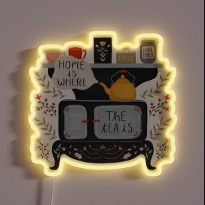 Home Is Where The Tea Is RGB Neon Sign Home Is Where The Tea Is RGB Neon Sign