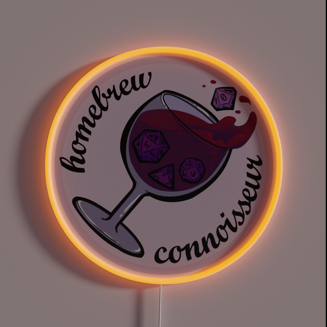 Homebrew Connoisseur RGB Neon Sign Homebrew Connoisseur RGB Neon Sign