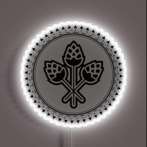 Homebrewing Beer Hops In Frame RGB Neon Sign