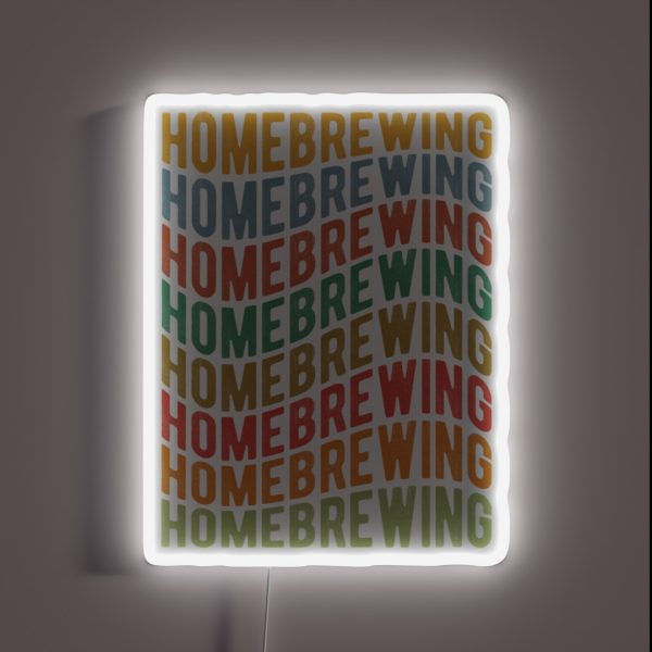 Homebrewing Home Made Beverages RGB Neon Sign