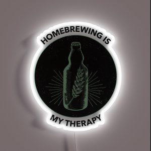 Homebrewing Is My Therapy RGB Neon Sign