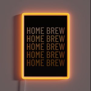 Homebrewing Text Fade RGB Neon Sign