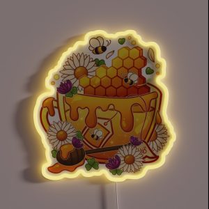 Honeycomb Teacup RGB Neon Sign
