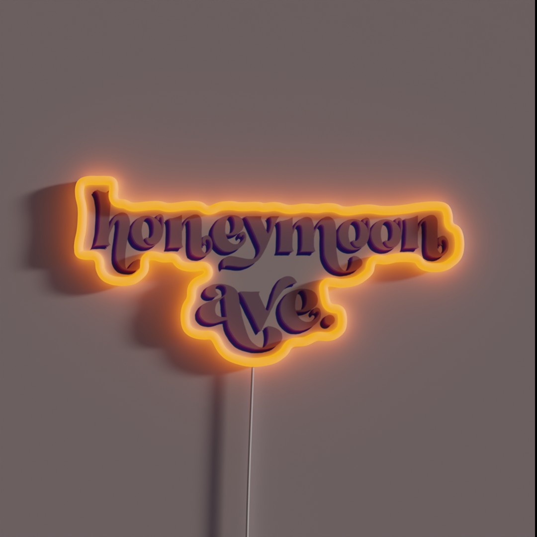 Honeymoon Avenue RGB Neon Sign Honeymoon Avenue RGB Neon Sign