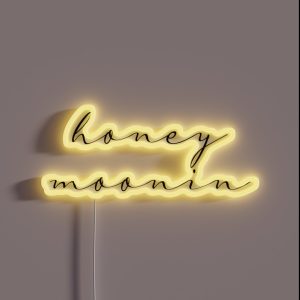 Honeymoon Newlywed Honeymoonin Honeymoon Vibes Newlyweds Honeymoon Bride Gift RGB Neon Sign