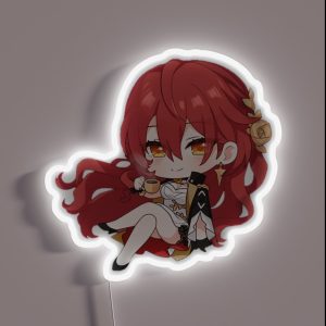 Honkai Star Rail Himeko RGB Neon Sign
