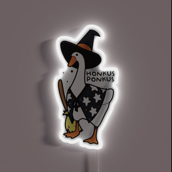 Honkus Ponkus Goose RGB Neon Sign