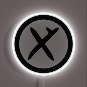 Hooked Cross In Black RGB Neon Sign