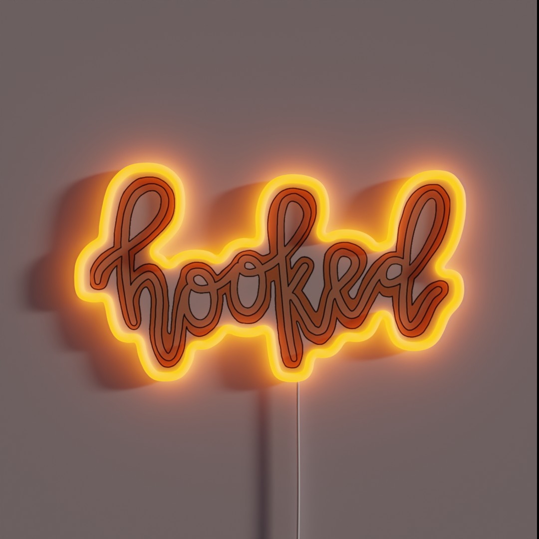 Hooked On Austin RGB Neon Sign Hooked On Austin RGB Neon Sign