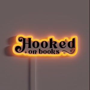 Hooked On Books RGB Neon Sign Hooked On Books RGB Neon Sign