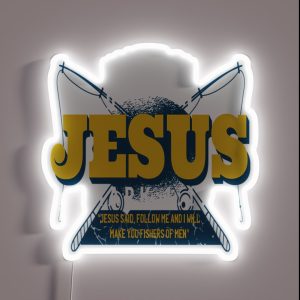 Hooked On Jesus RGB Neon Sign
