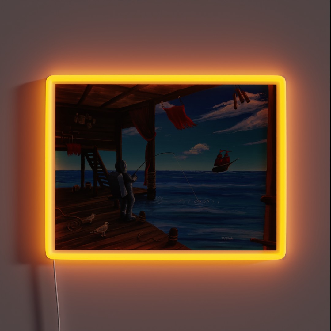 Hooked RGB Neon Sign Hooked RGB Neon Sign