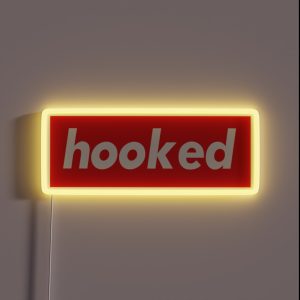 Hooked Words Gamers Use RGB Neon Sign