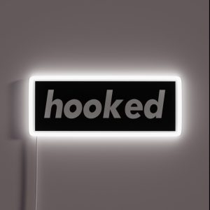 Hooked Words Gamers Use RGB Neon Sign