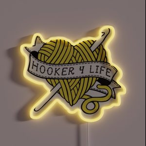 Hooker 4 Life RGB Neon Sign