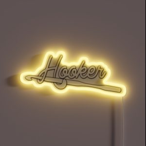 Hooker Crochet RGB Neon Sign