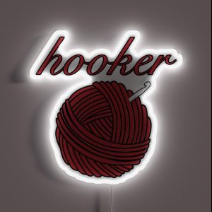 Hooker Of Crochet RGB Neon Sign