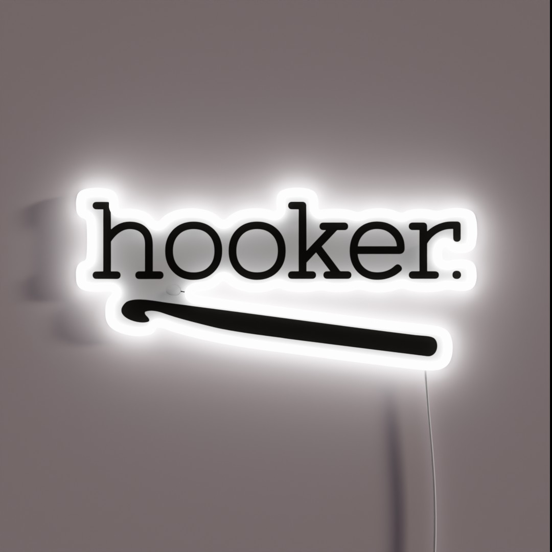 Hooker RGB Neon Sign Hooker RGB Neon Sign