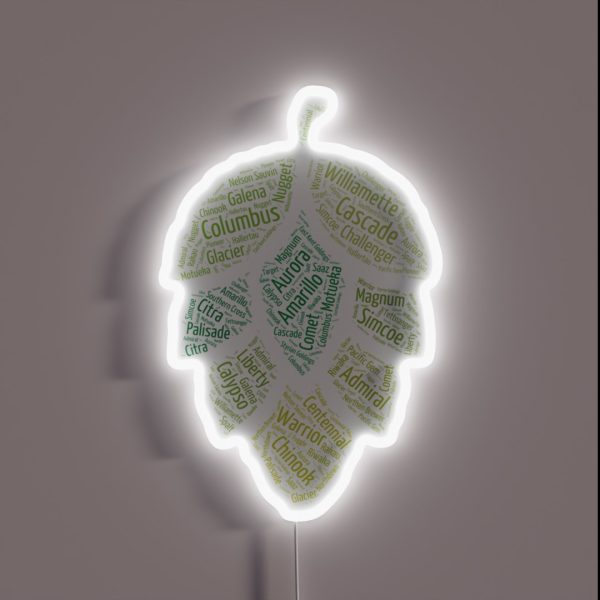 Hop Varietals RGB Neon Sign