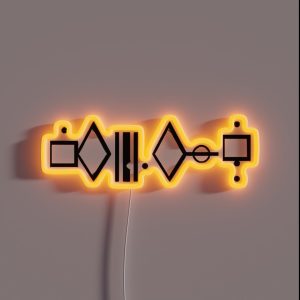 HOPE In Kryptonian RGB Neon Sign