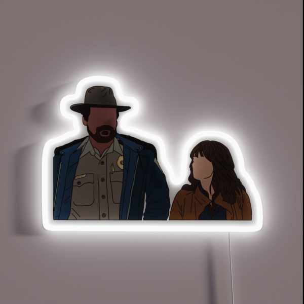 Hopper And Joyce RGB Neon Sign