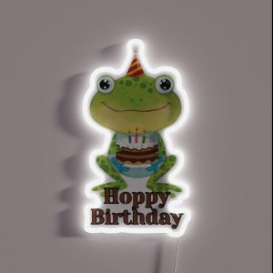Hoppy Birthday RGB Neon Sign Hoppy Birthday RGB Neon Sign