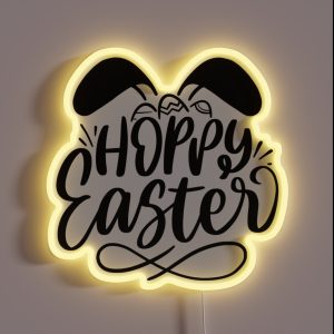 Hoppy Easter One Hoppy Mama RGB Neon Sign