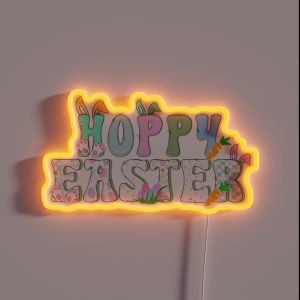 Hoppy Easter RGB Neon Sign Hoppy Easter RGB Neon Sign