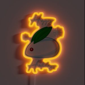 Hoppy Holidays RGB Neon Sign