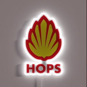 Hops Logo RGB Neon Sign Hops Logo RGB Neon Sign