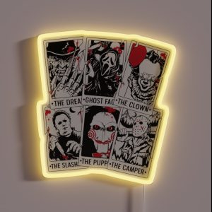 Horror Tarot Cards RGB Neon Sign Horror Tarot Cards RGB Neon Sign