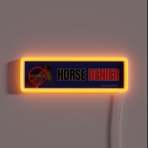 Horse Denier RGB Neon Sign