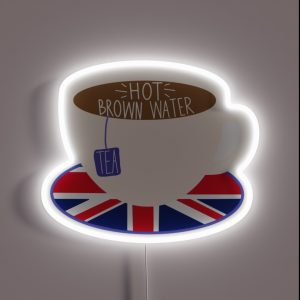 Hot Brown Water Tea RGB Neon Sign