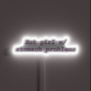 Hot Girl W Stomach Problems RGB Neon Sign