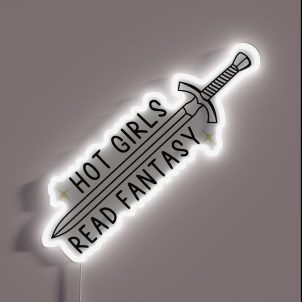 Hot Girls Read Fantasy RGB Neon Sign