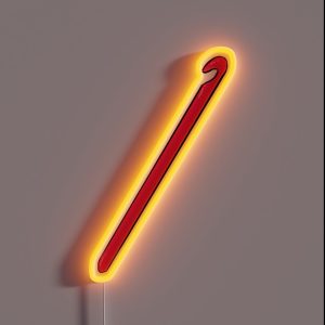 Hot Pink Crochet Hook RGB Neon Sign