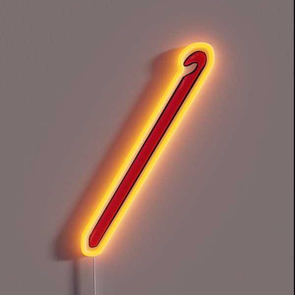 Hot Pink Crochet Hook RGB Neon Sign