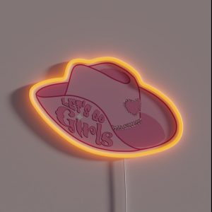 Hot Pink Let S Go Girls Cowgirl Hat RGB Neon Sign Hot Pink Let S Go Girls Cowgirl Hat RGB Neon Sign