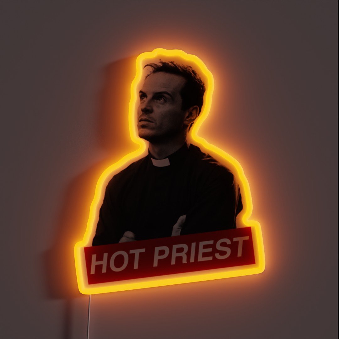 HOT PRIEST AMEN RGB Neon Sign HOT PRIEST AMEN RGB Neon Sign