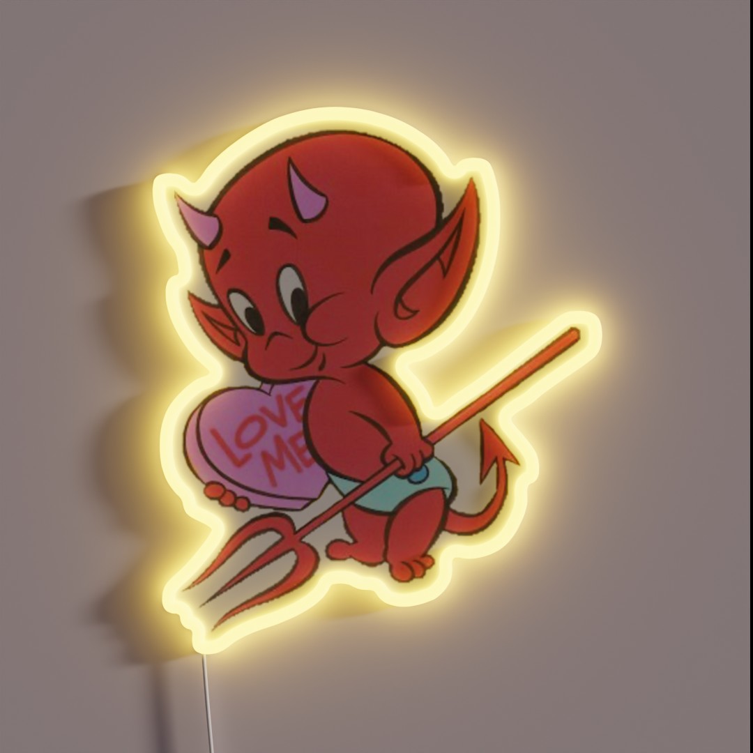 Hot Stuff Baby Devil RGB Neon Sign Hot Stuff Baby Devil RGB Neon Sign