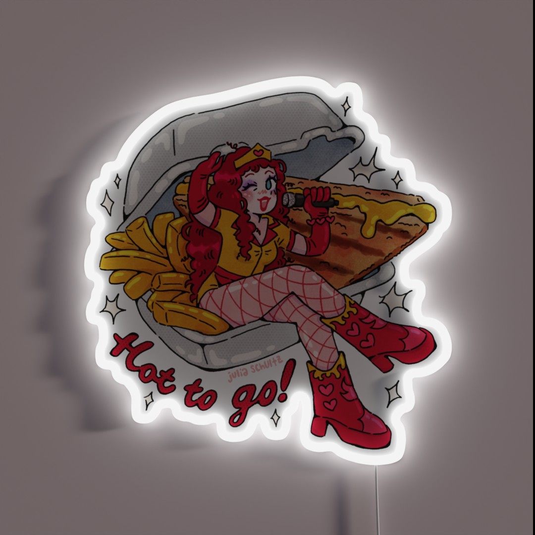 HOT TO GO Full Color RGB Neon Sign HOT TO GO Full Color RGB Neon Sign