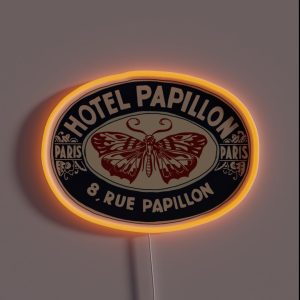 Hotel Papillon RGB Neon Sign