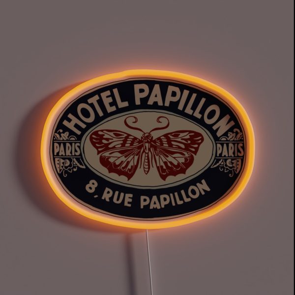 Hotel Papillon RGB Neon Sign