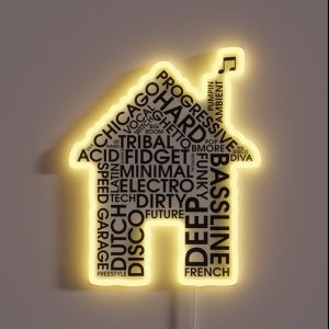 House Music Genres RGB Neon Sign